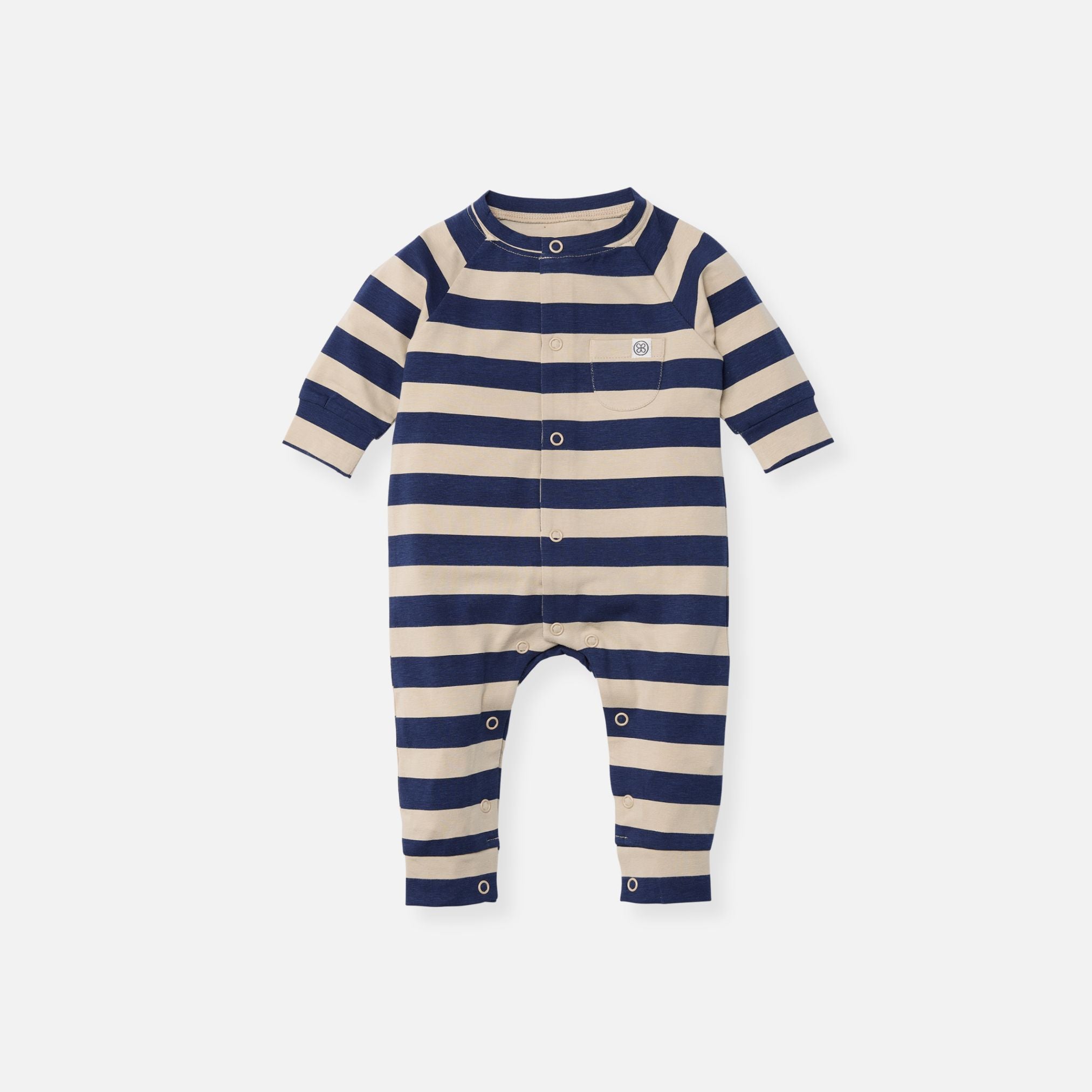 Baby playsuit in Navy Stripe - UPF 50+