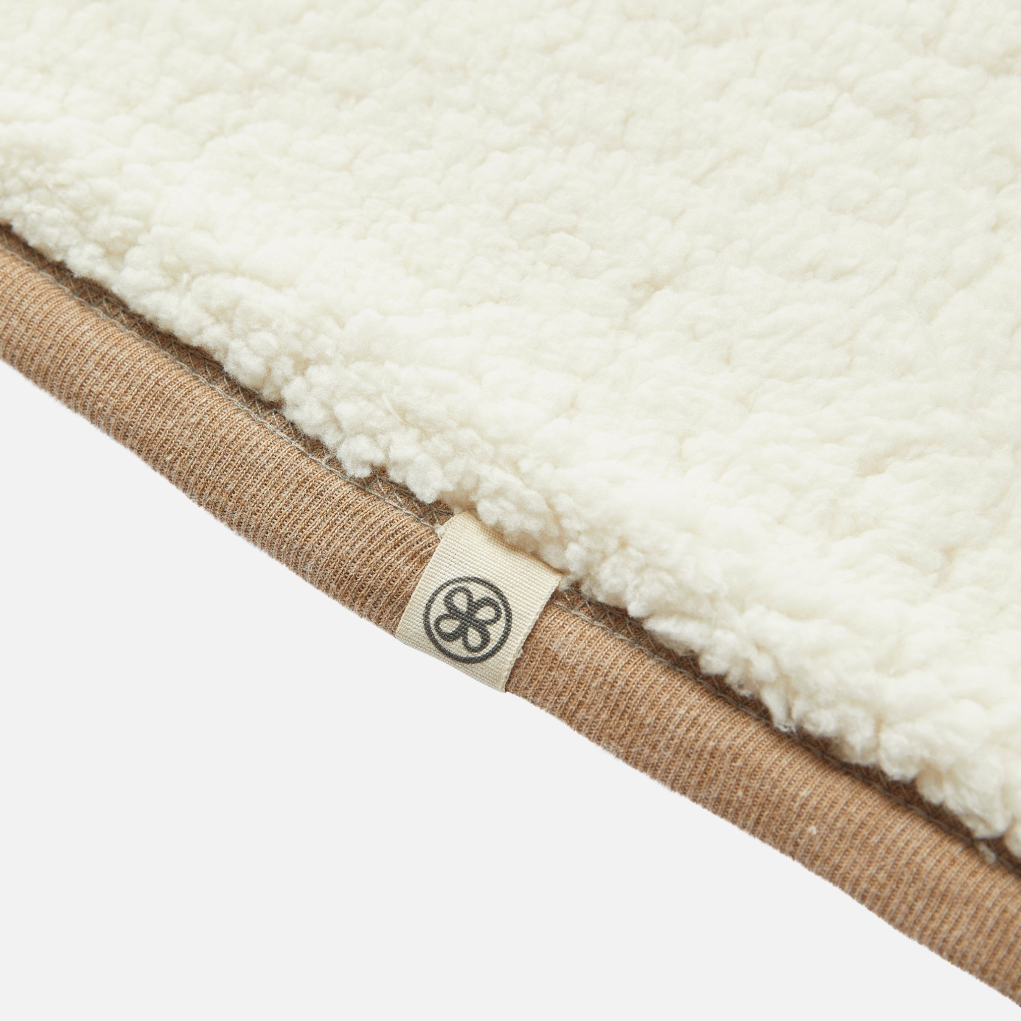 Details - Cloby Brown Teddy Poncho