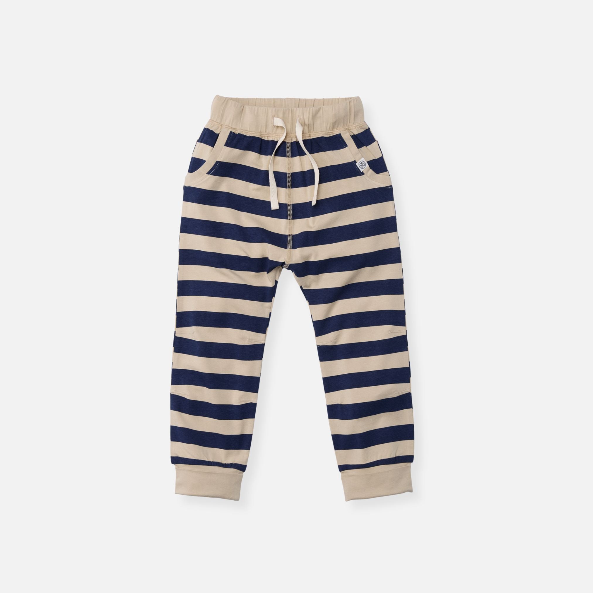 Jogger pants in Navy/Sandy Stripe UPF 50+