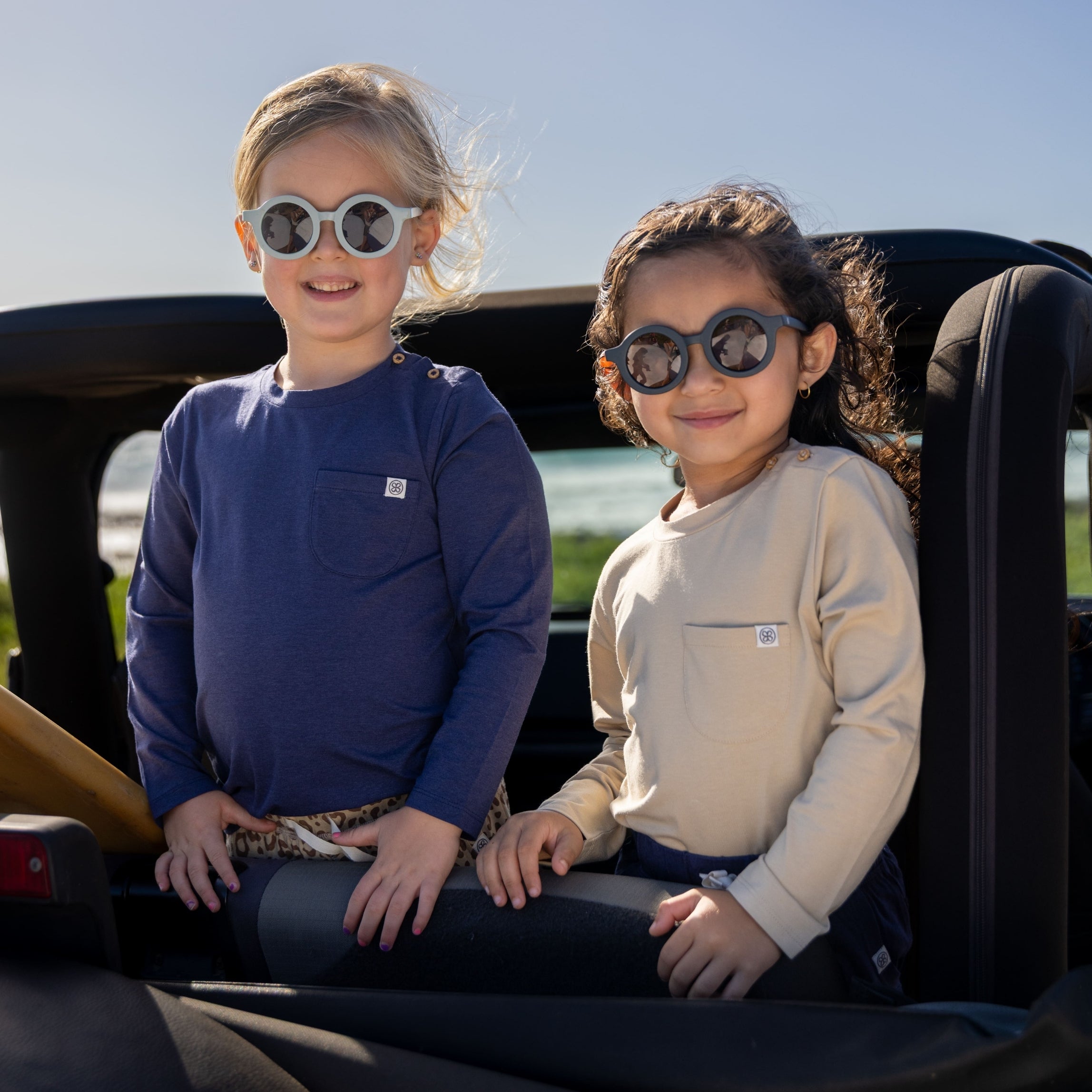 Camiseta de manga larga en Navy Blue – UPF 50+