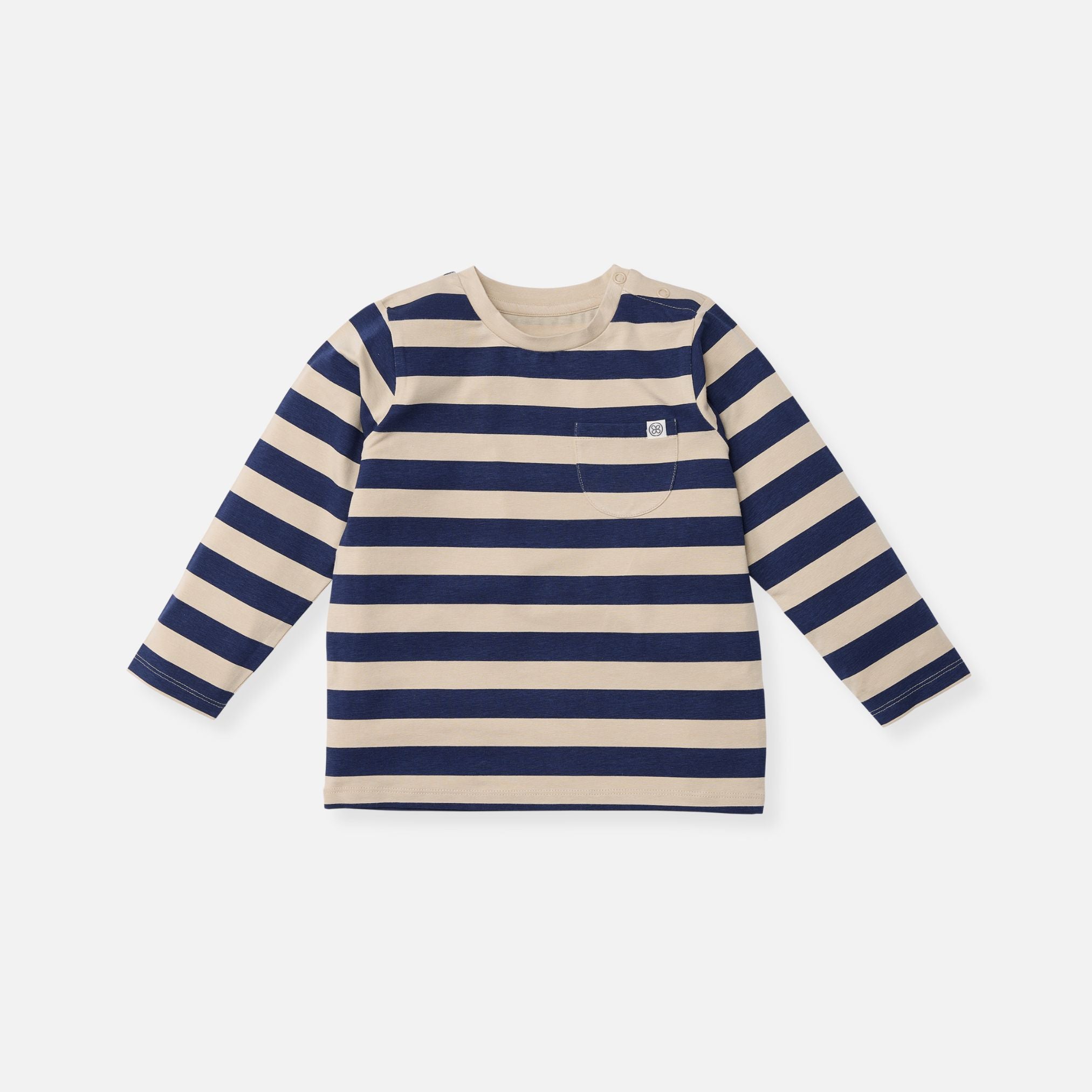Longsleeve in Navy/Sandy Stripe UPF 50+
