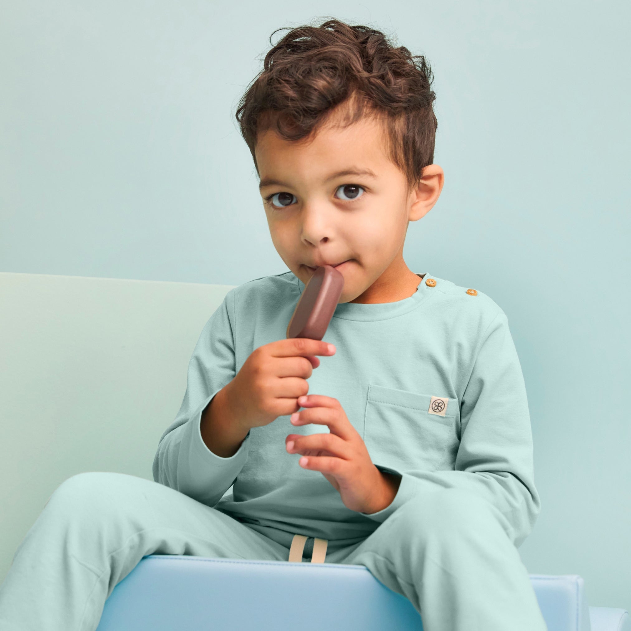 Sea Blue: Top met lange mouwen, Cloby