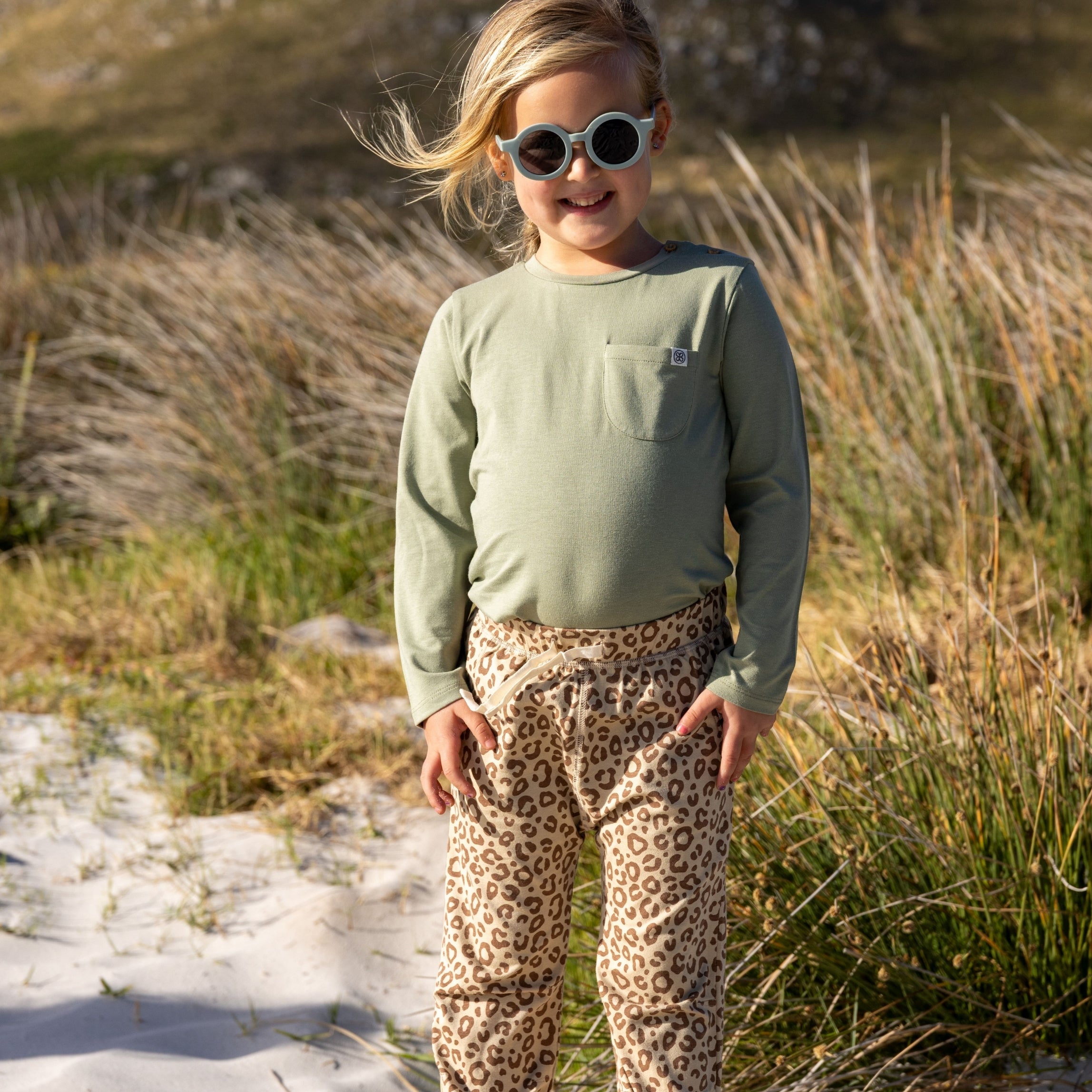 Joggers en Leopard Brown – UPF 50+