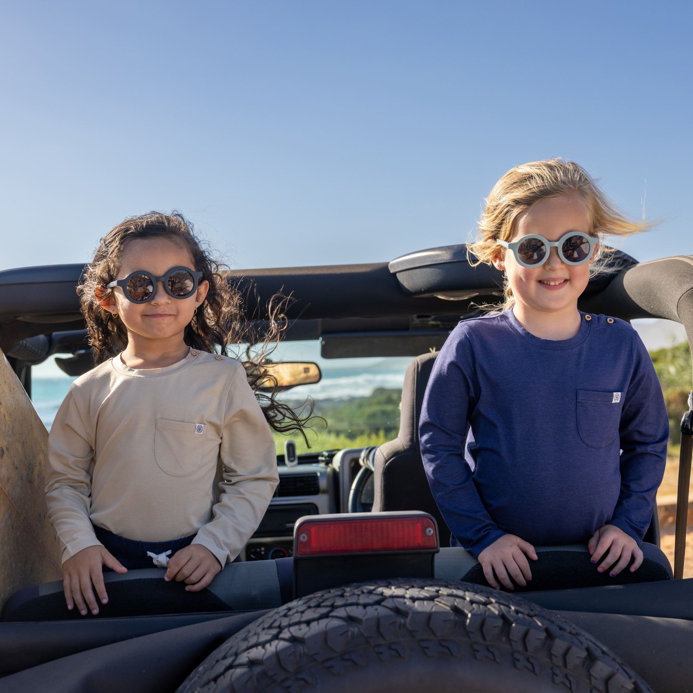 Camiseta de manga larga en Navy Blue – UPF 50+