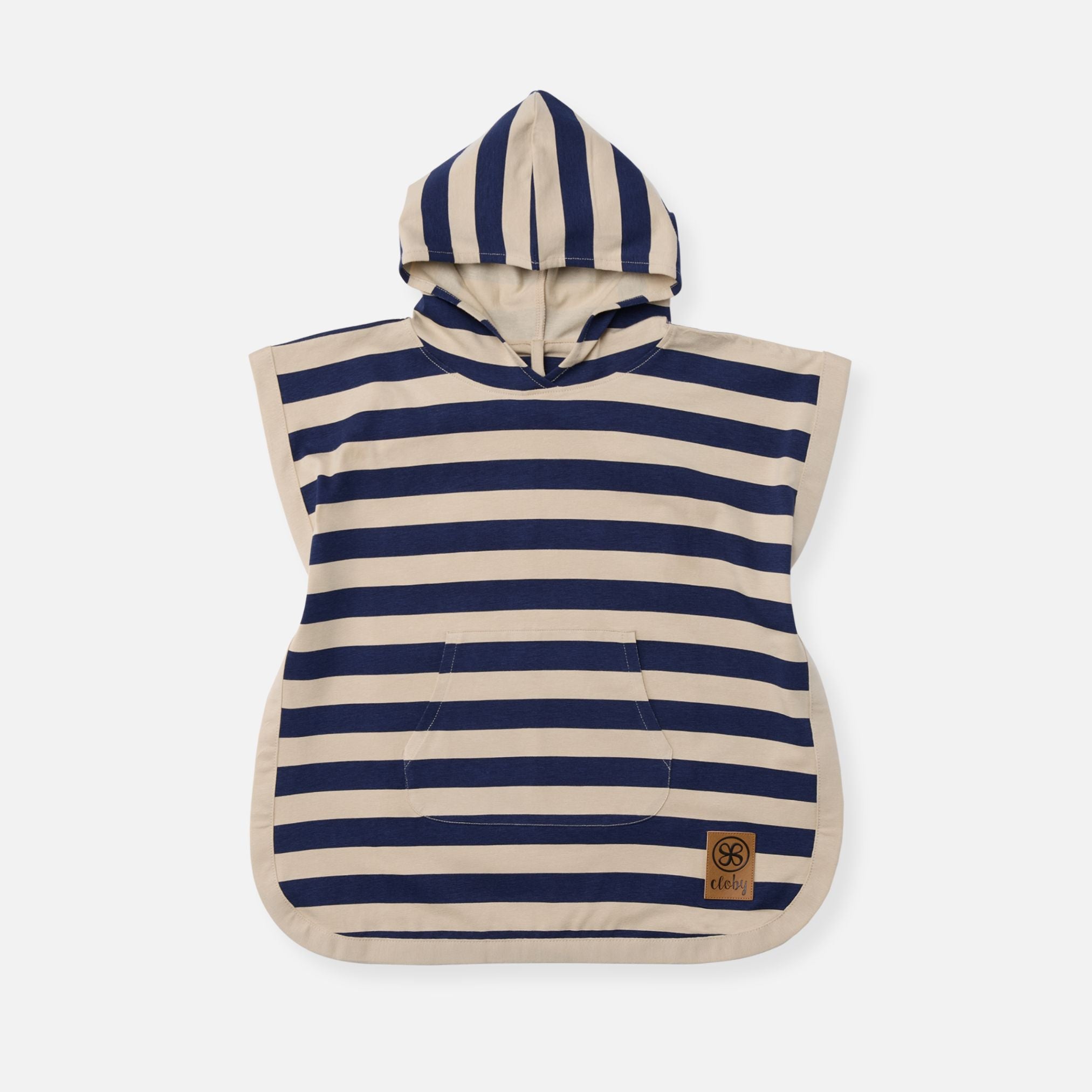 UV-Poncho in Navy/Sandy Stripe – UPF 50+
