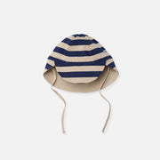 Zonnehoedje in Navy Stripe – UPF 50+