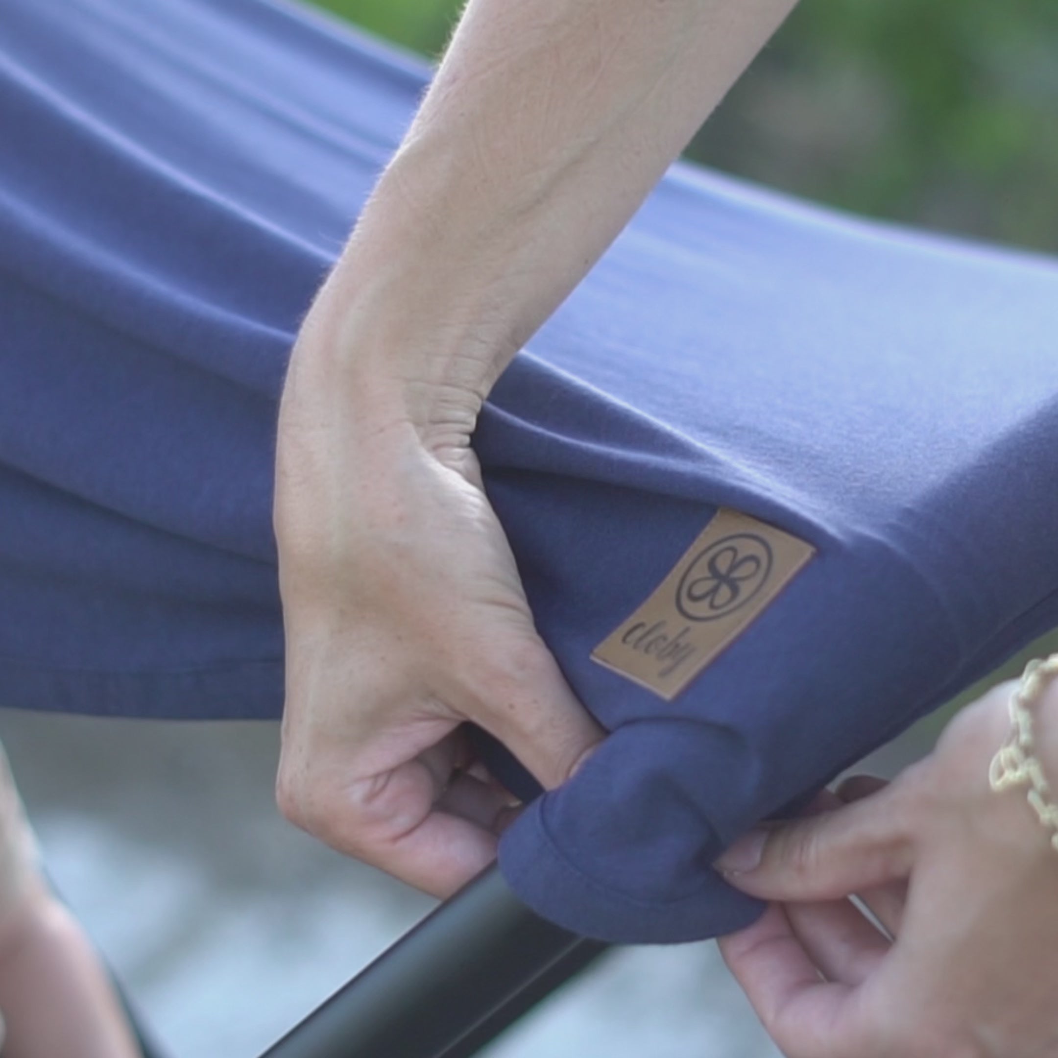 Load video: UV Blanket in Navy - UPF 50+